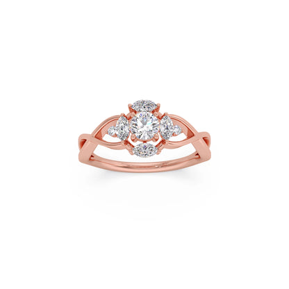 Intricate Halo Diamond Ring