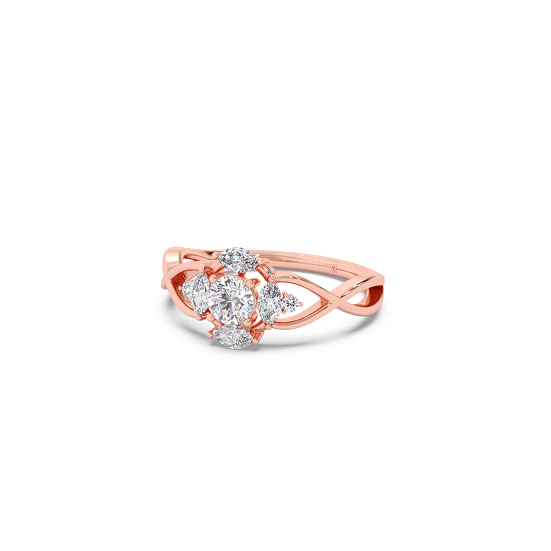 Intricate Halo Diamond Ring