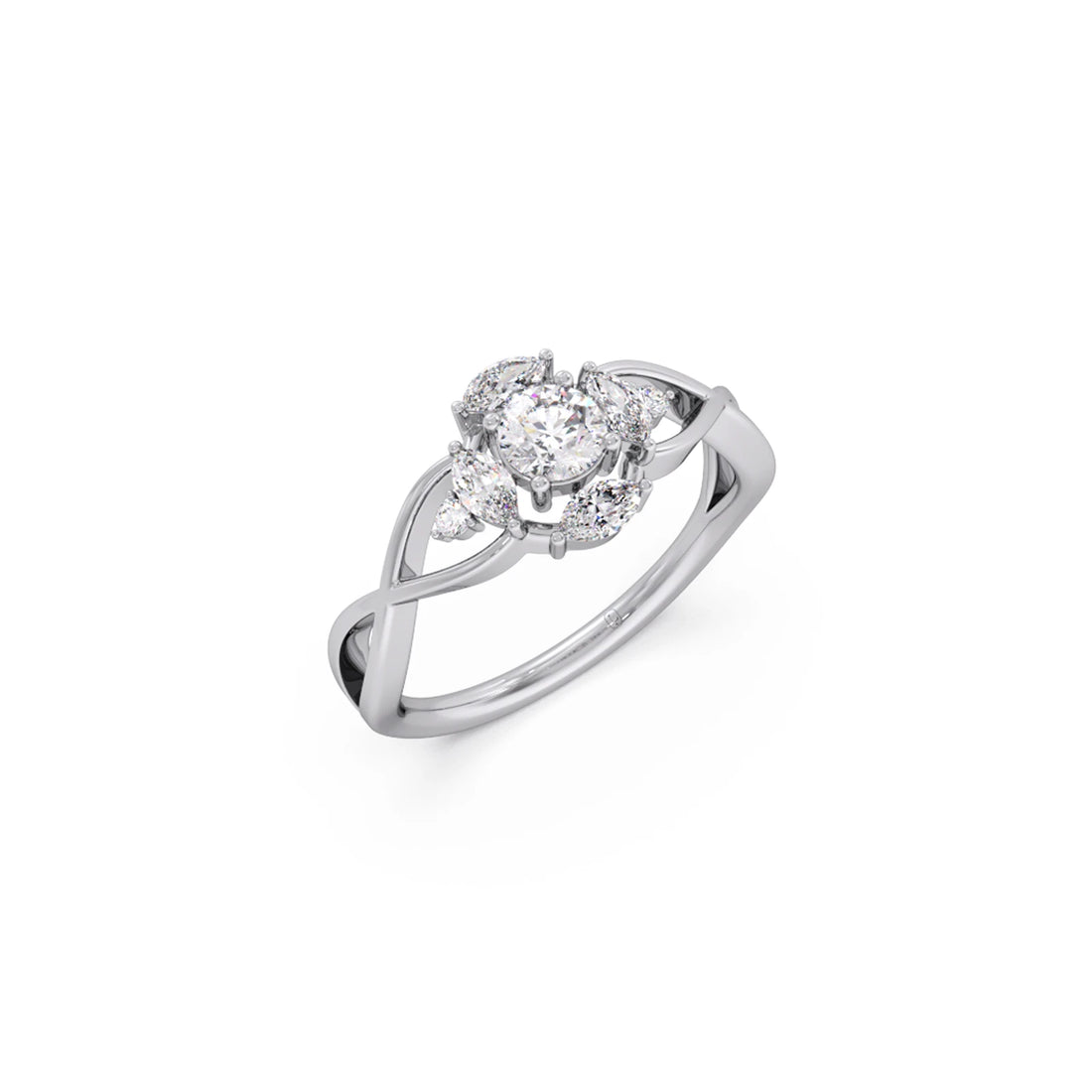 Intricate Halo Diamond Ring