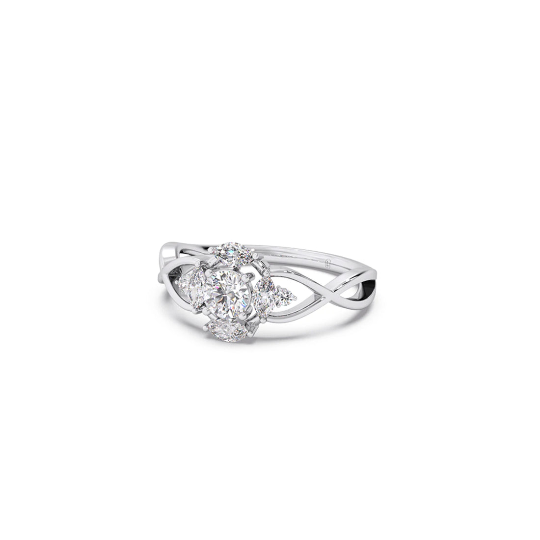 Intricate Halo Diamond Ring