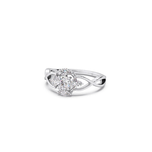 Intricate Halo Diamond Ring