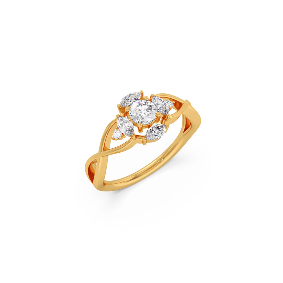 Intricate Halo Diamond Ring