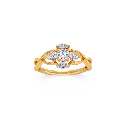 Intricate Halo Diamond Ring