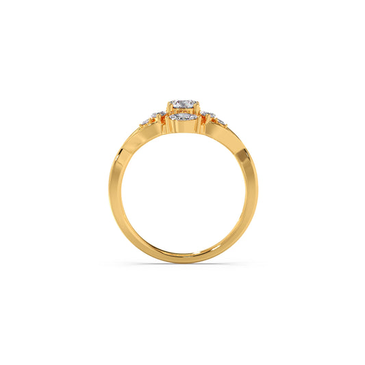 Intricate Halo Diamond Ring