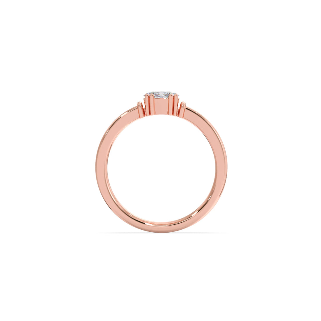 Oval Sparkle Solitaire Ring