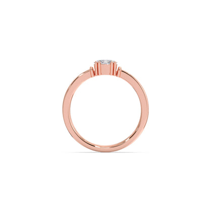 Oval Sparkle Solitaire Ring