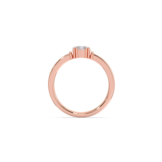 Oval Sparkle Solitaire Ring