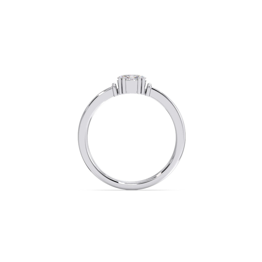 Oval Sparkle Solitaire Ring