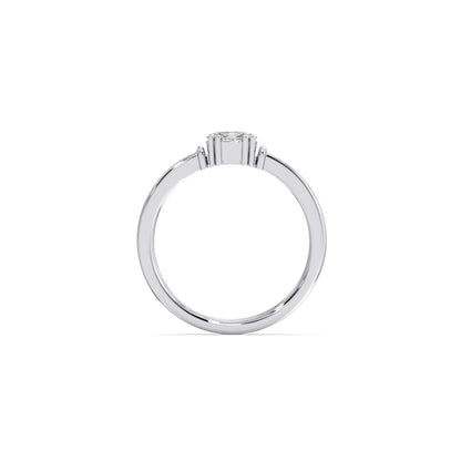 Oval Sparkle Solitaire Ring