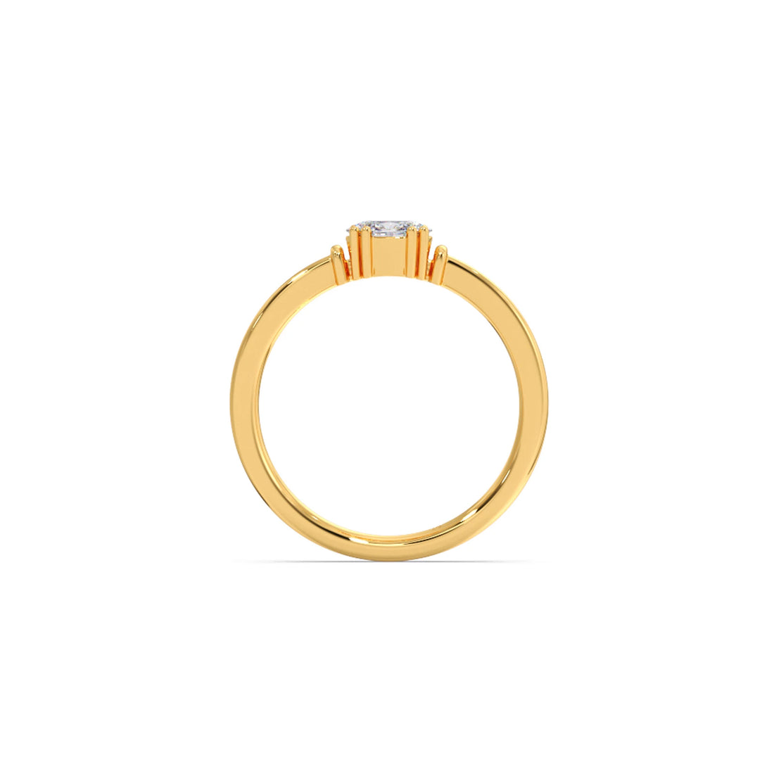 Oval Sparkle Solitaire Ring