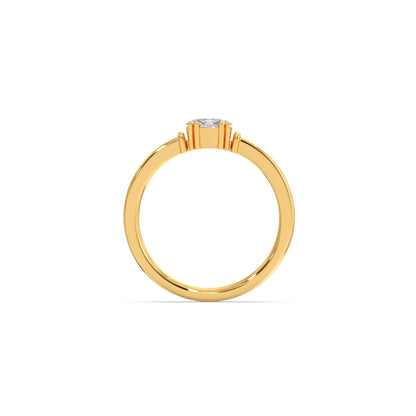 Oval Sparkle Solitaire Ring