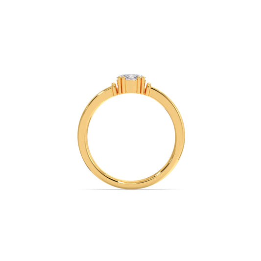 Oval Sparkle Solitaire Ring