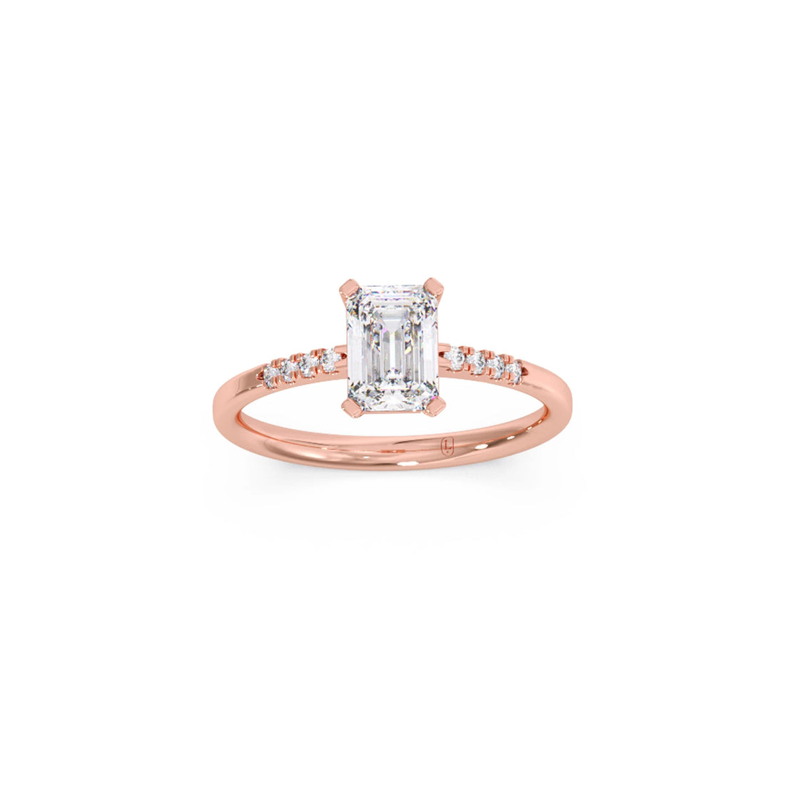 Brilliant Radiant Cut Love Solitaire Ring