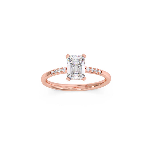 Brilliant Radiant Cut Love Solitaire Ring