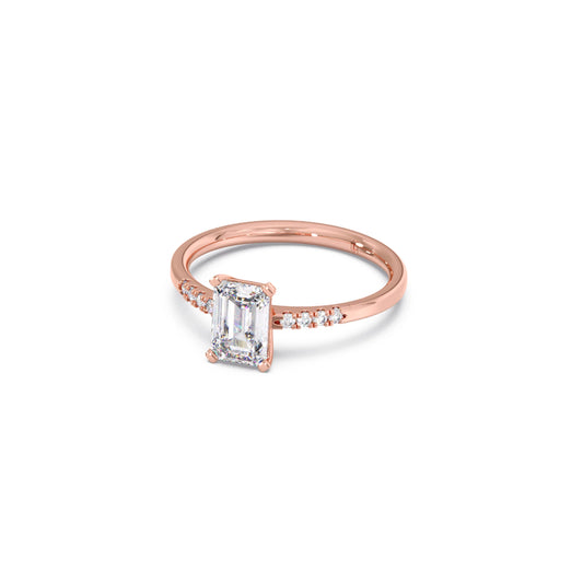 Brilliant Radiant Cut Love Solitaire Ring