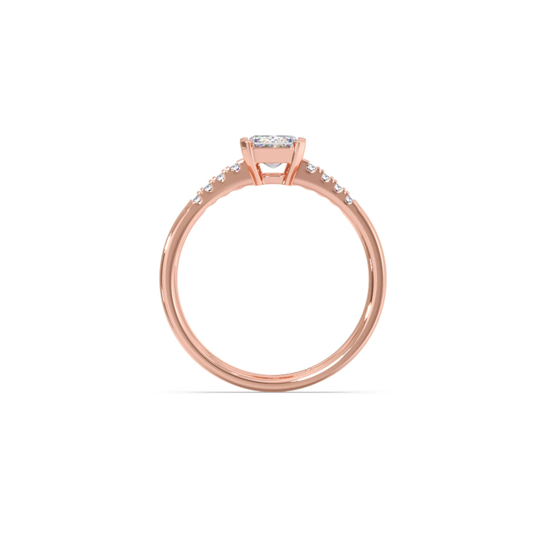 Brilliant Radiant Cut Love Solitaire Ring