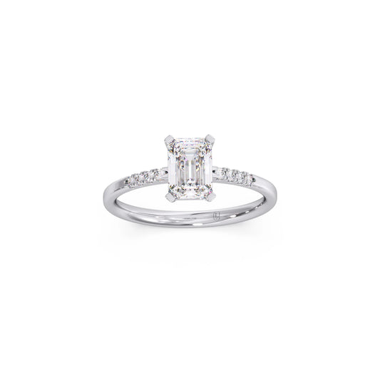 Brilliant Radiant Cut Love Solitaire Ring