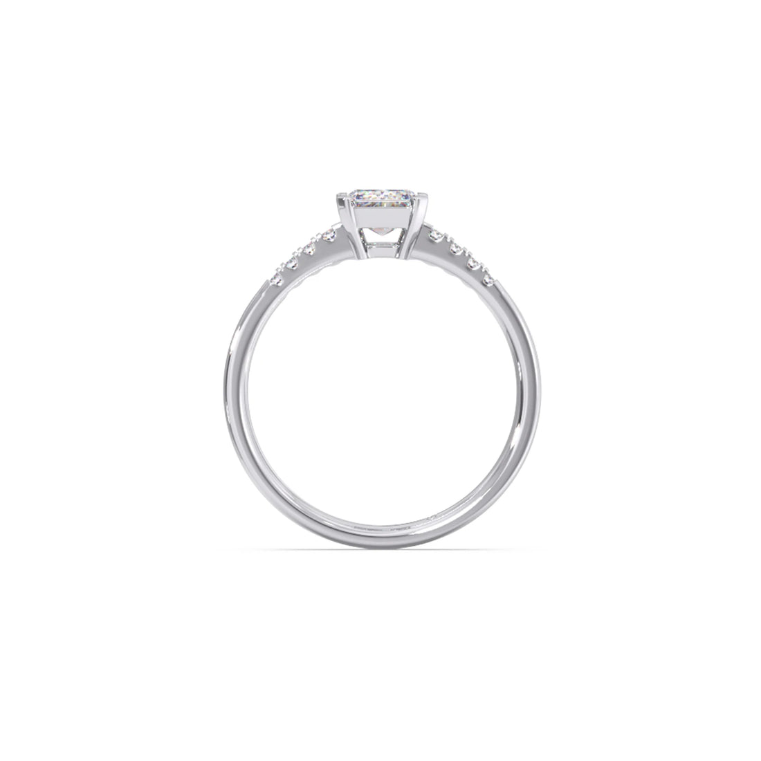 Brilliant Radiant Cut Love Solitaire Ring