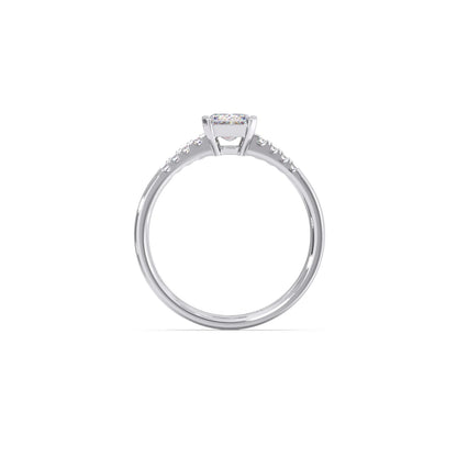 Brilliant Radiant Cut Love Solitaire Ring
