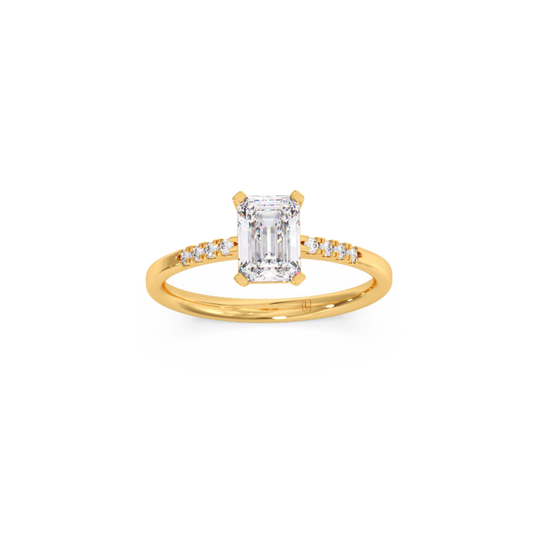 Brilliant Radiant Cut Love Solitaire Ring