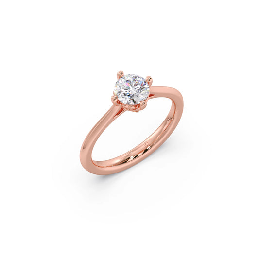 Four Prong Solitaire Engagement Ring 8.00mm