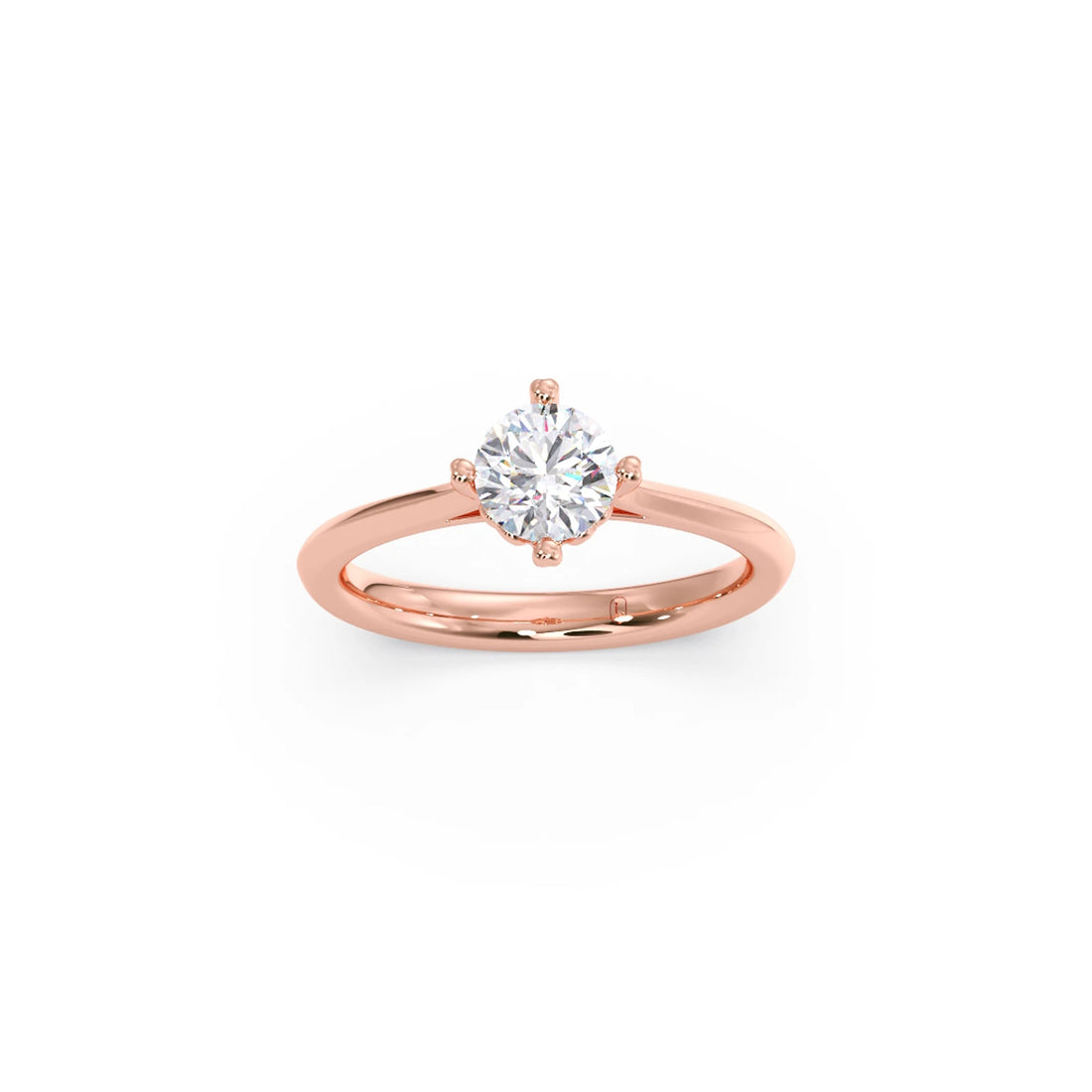 Four Prong Solitaire Engagement Ring 8.00mm