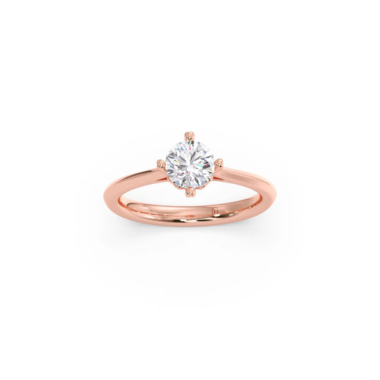 Four Prong Solitaire Engagement Ring 8.00mm