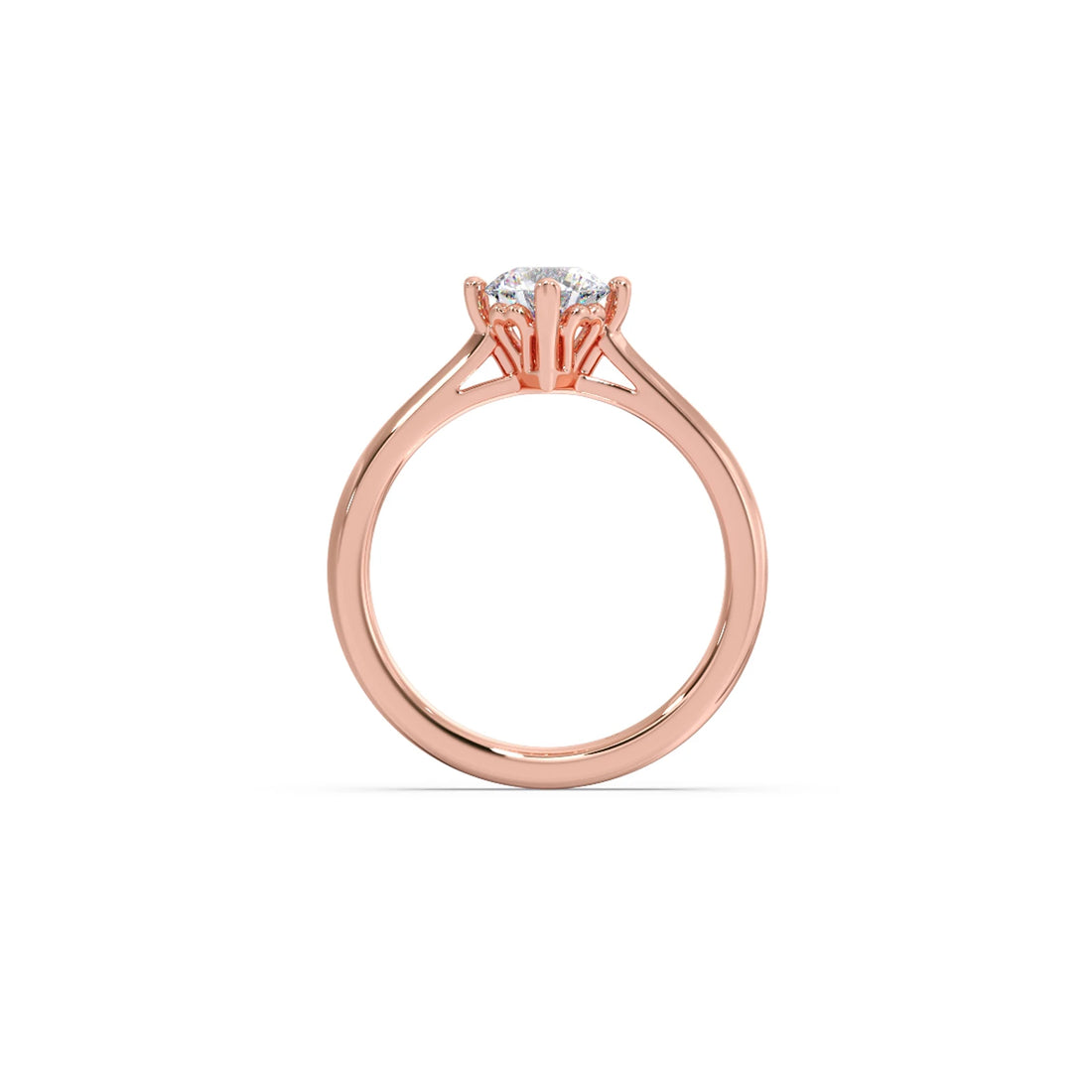 Four Prong Solitaire Engagement Ring 8.00mm