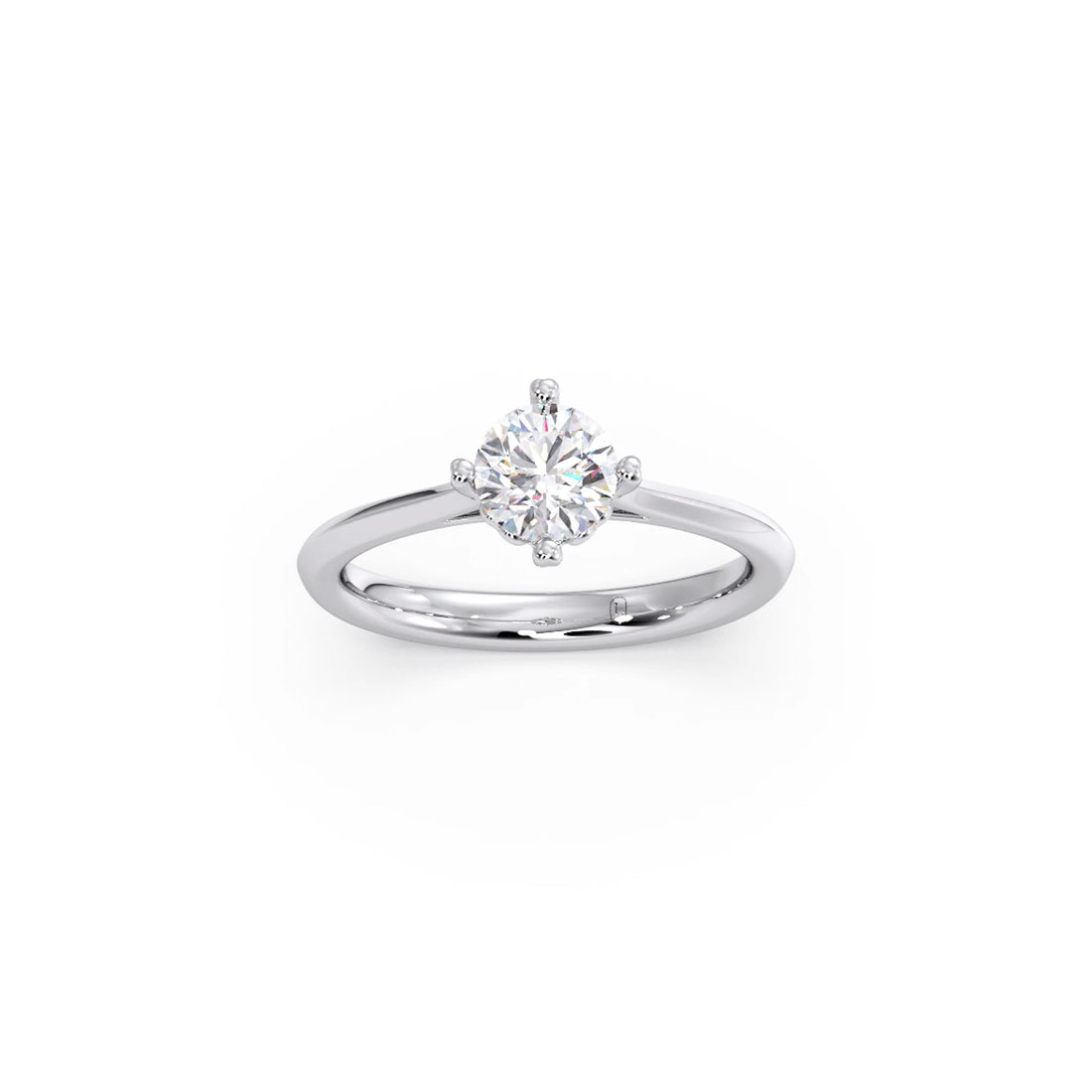 Four Prong Solitaire Engagement Ring 8.00mm