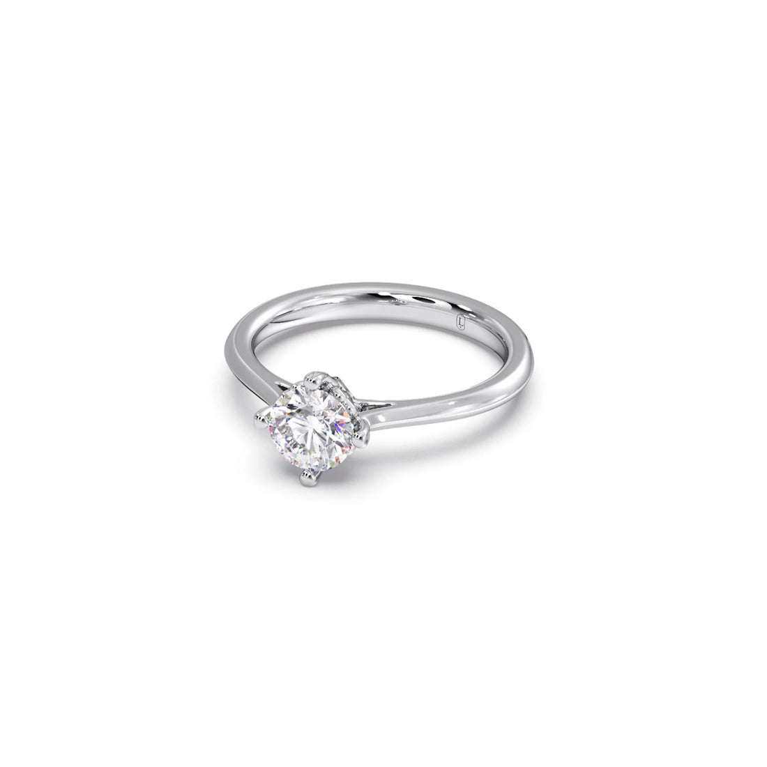 Four Prong Solitaire Engagement Ring 8.00mm