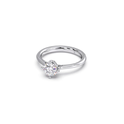 Four Prong Solitaire Engagement Ring 8.00mm