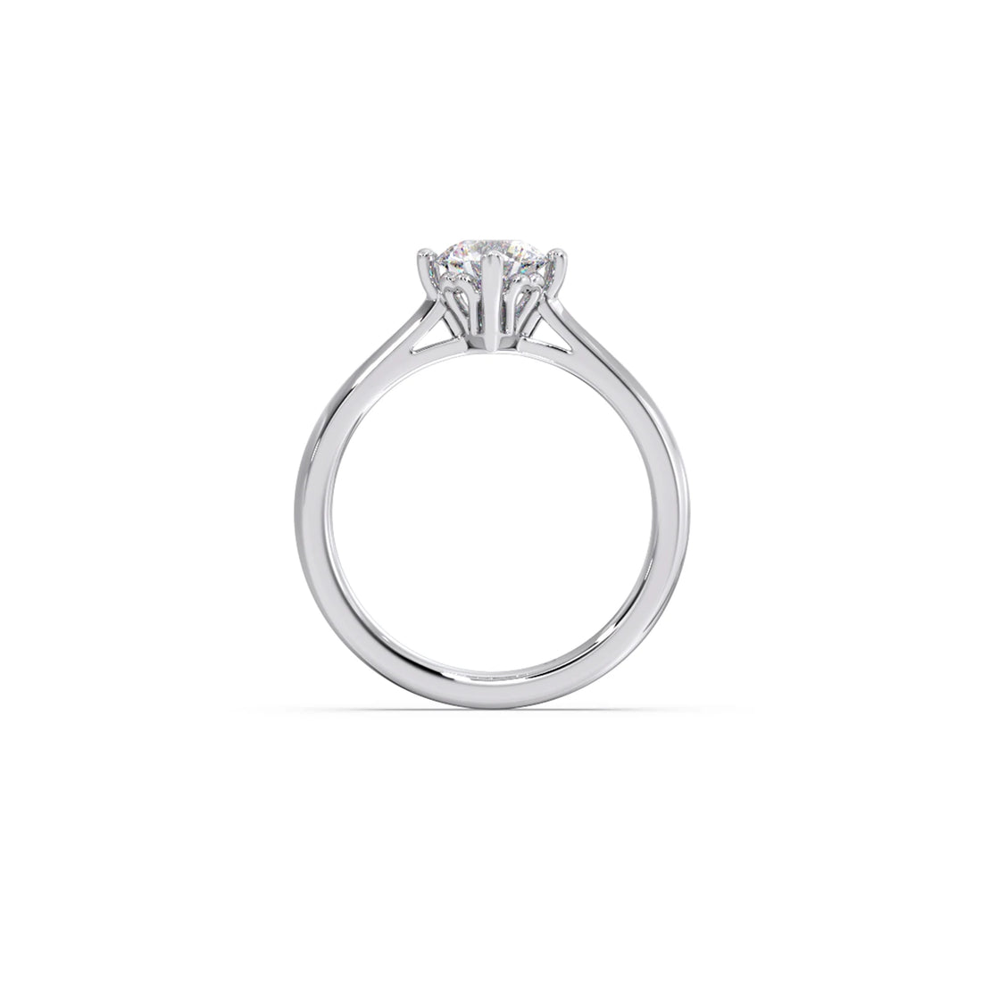 Four Prong Solitaire Engagement Ring 8.00mm