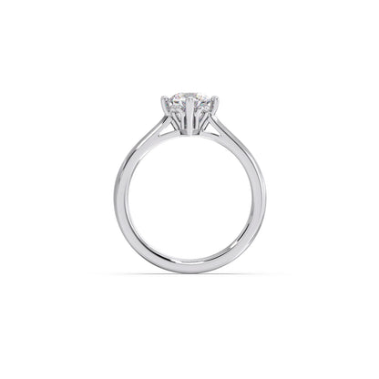 Four Prong Solitaire Engagement Ring 8.00mm