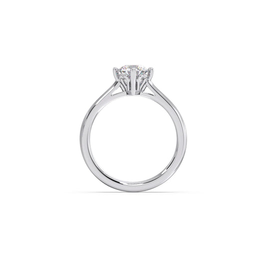 Four Prong Solitaire Engagement Ring 8.00mm