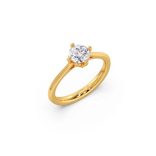 Four Prong Solitaire Engagement Ring 8.00mm