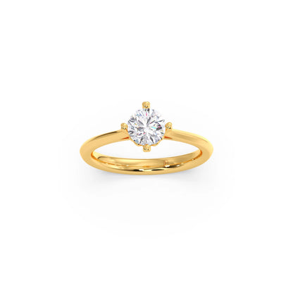 Four Prong Solitaire Engagement Ring 8.00mm