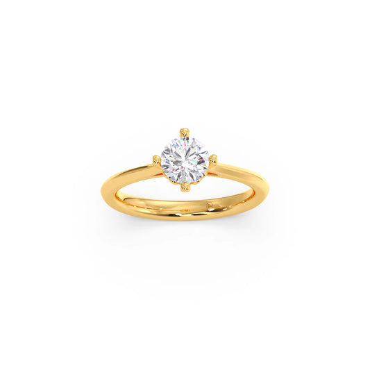 Four Prong Solitaire Engagement Ring 8.00mm