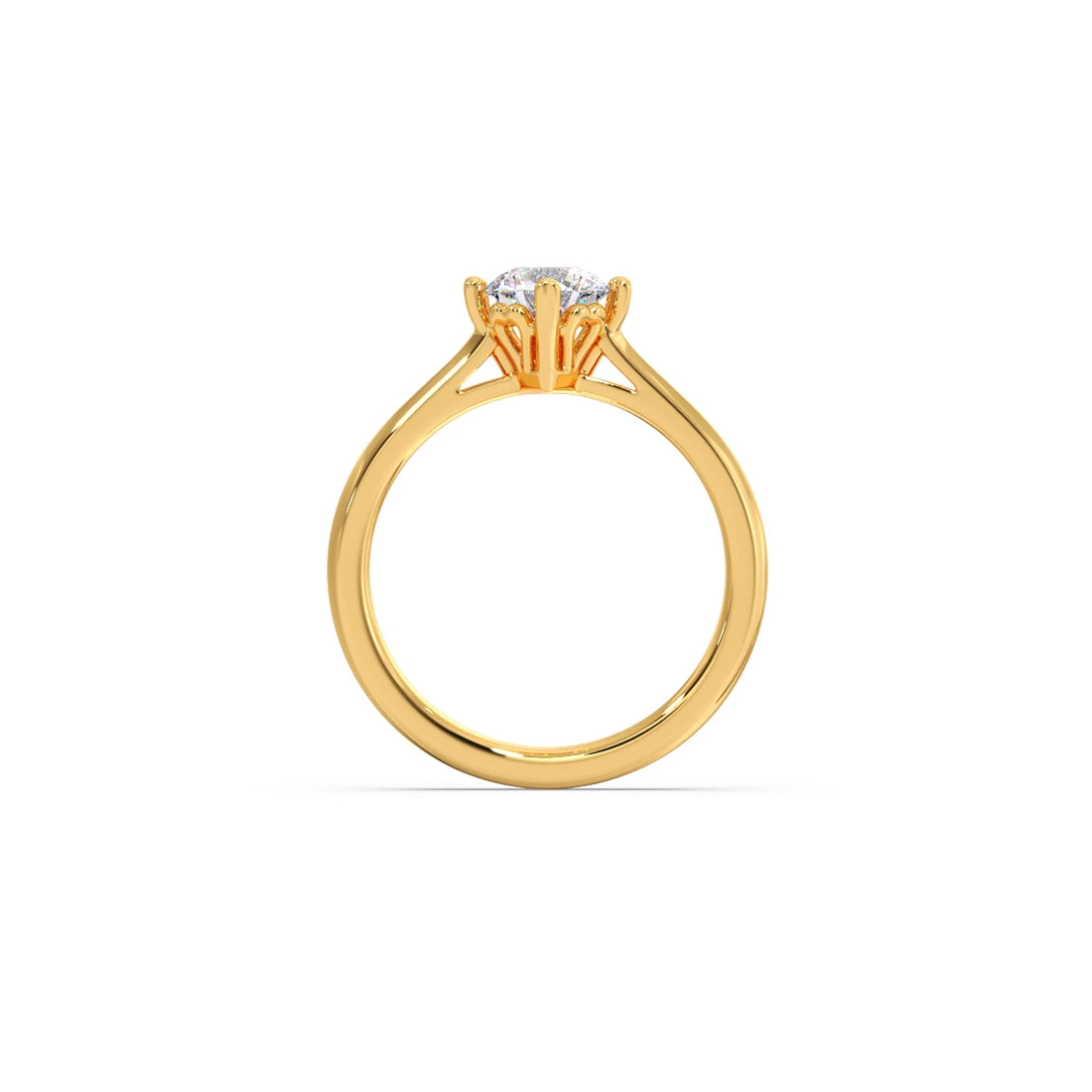 Four Prong Solitaire Engagement Ring 8.00mm