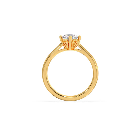 Four Prong Solitaire Engagement Ring 8.00mm