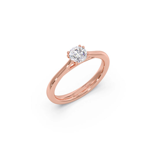 Four Prong Round Solitaire Ring 5.30mm