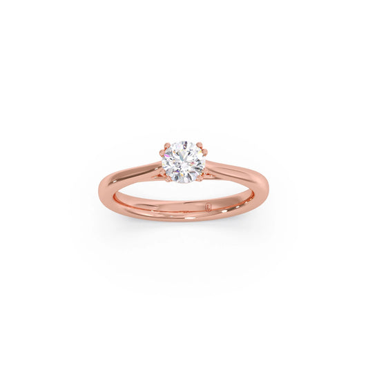 Four Prong Round Solitaire Ring 5.30mm