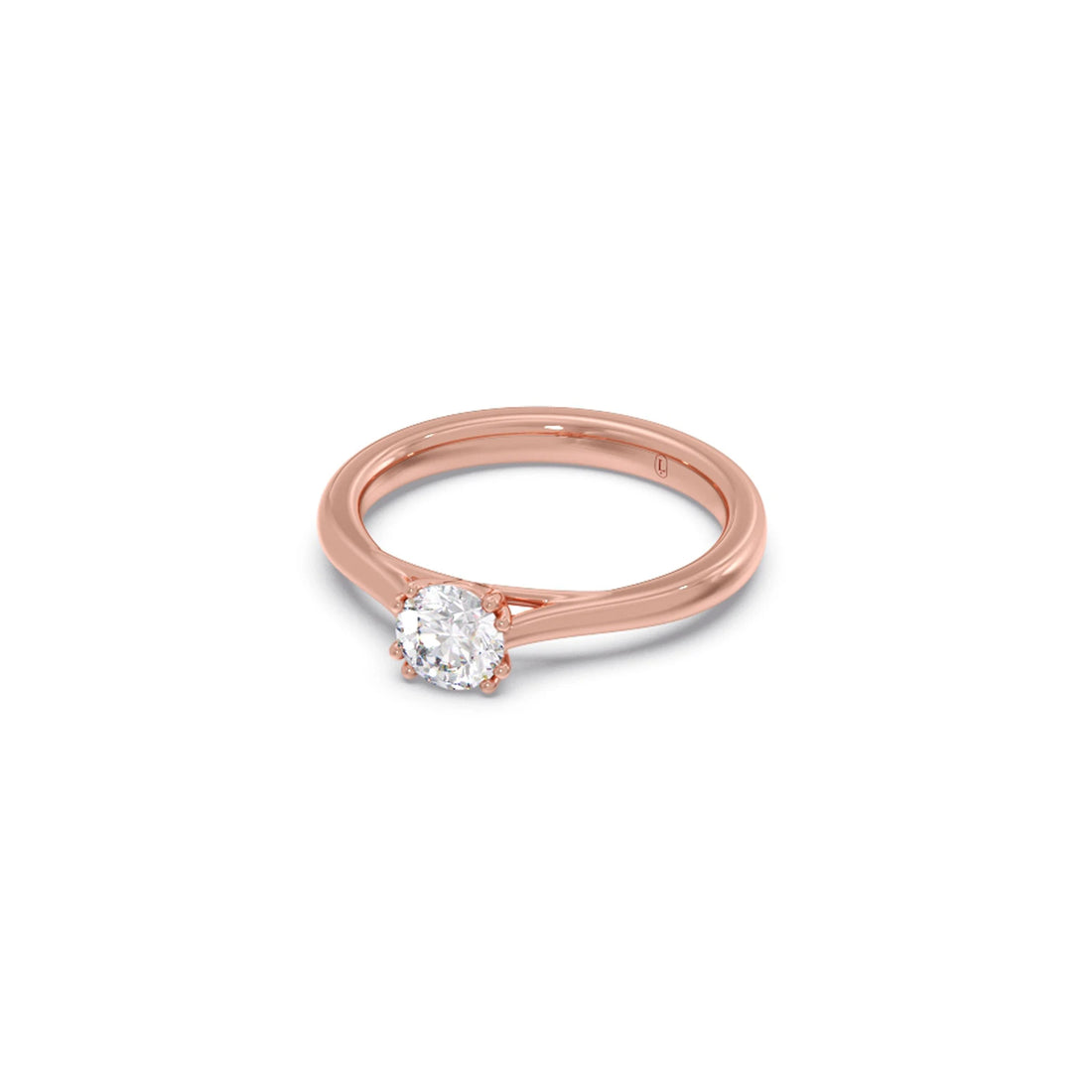Four Prong Round Solitaire Ring 5.30mm