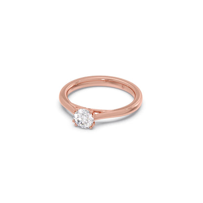 Four Prong Round Solitaire Ring 5.30mm