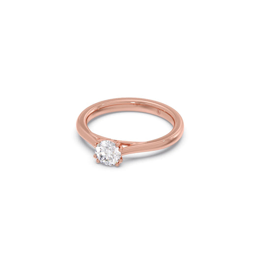 Four Prong Round Solitaire Ring 5.30mm