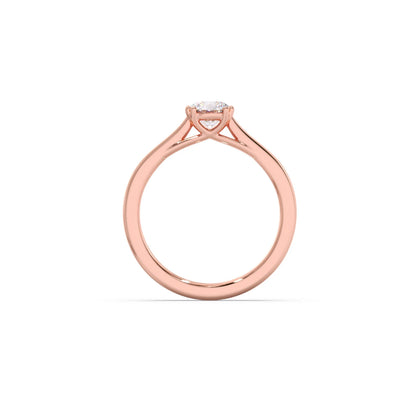 Four Prong Round Solitaire Ring 6.50mm