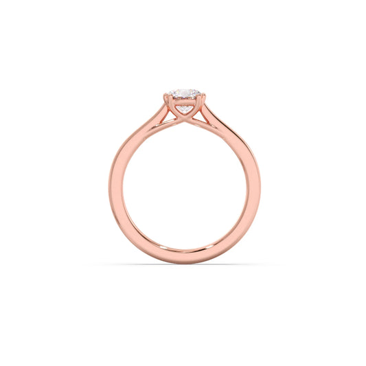 Four Prong Round Solitaire Ring 6.50mm