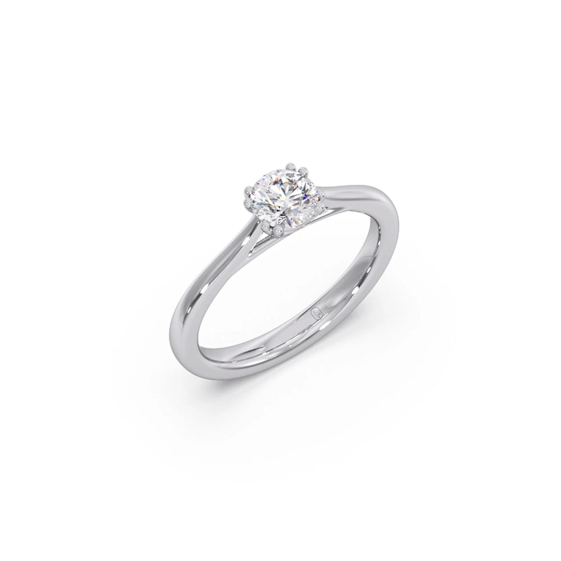Four Prong Round Solitaire Ring 5.30mm