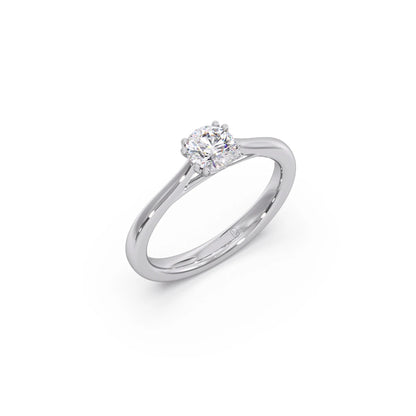 Four Prong Round Solitaire Ring 5.30mm