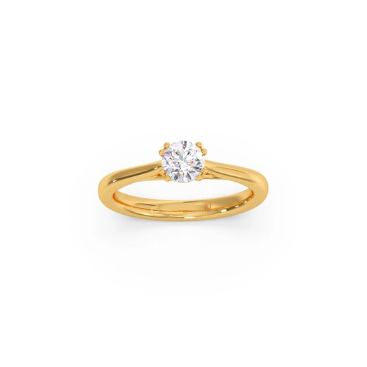 Four Prong Round Solitaire Ring 5.30mm