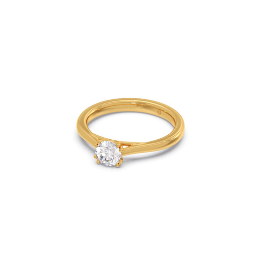 Four Prong Round Solitaire Ring 5.30mm